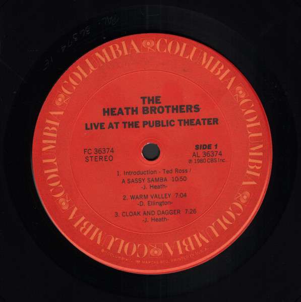Live At The Public Theater - Heath Brothers