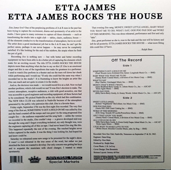 Rocks The House - James, Etta