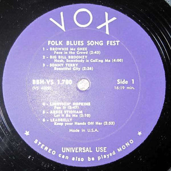 Folk Blues Song Fest - Various