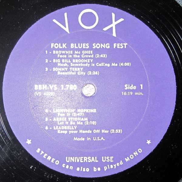 Folk Blues Song Fest - Various