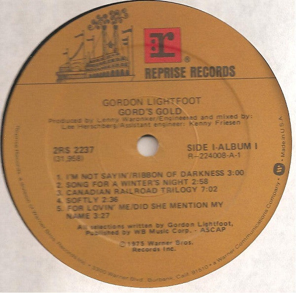 Gord's Gold - Lightfoot, Gordon