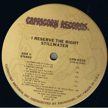 I Reserve The Right - Stillwater