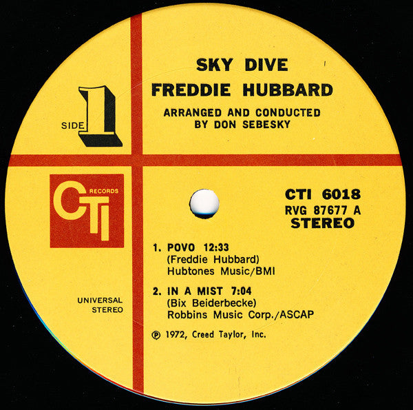 Sky Dive - Hubbard, Freddie