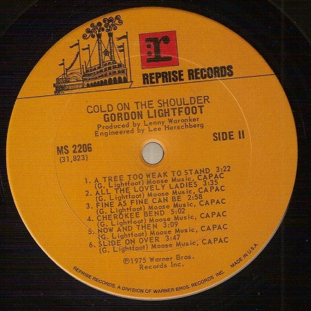 Cold On The Shoulder - Lightfoot, Gordon