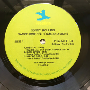 Saxophone Colossus And More - Rollins, Sonny