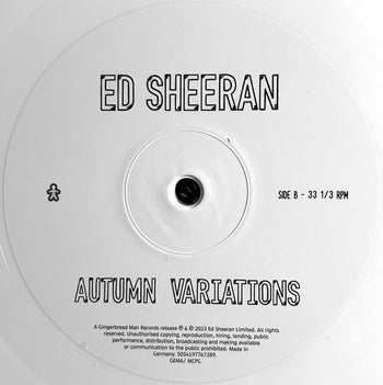 Autumn Variations - Sheeran, Ed