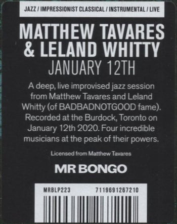 January 12th - Tavares, Matthew
