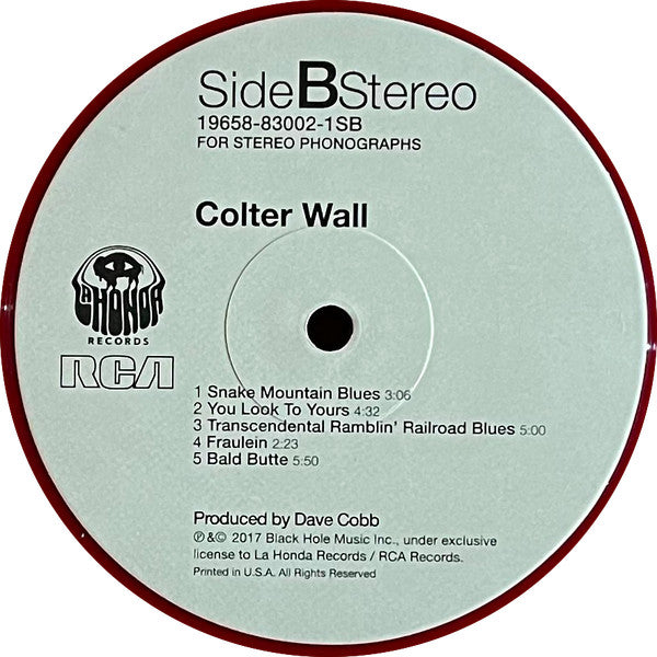Colter Wall [Red Opaque LP] - Colter Wall