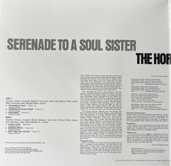 Serenade To A Soul Sister - Silver, Horace