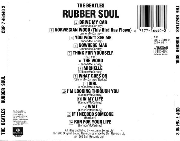 Rubber Soul - Beatles, The