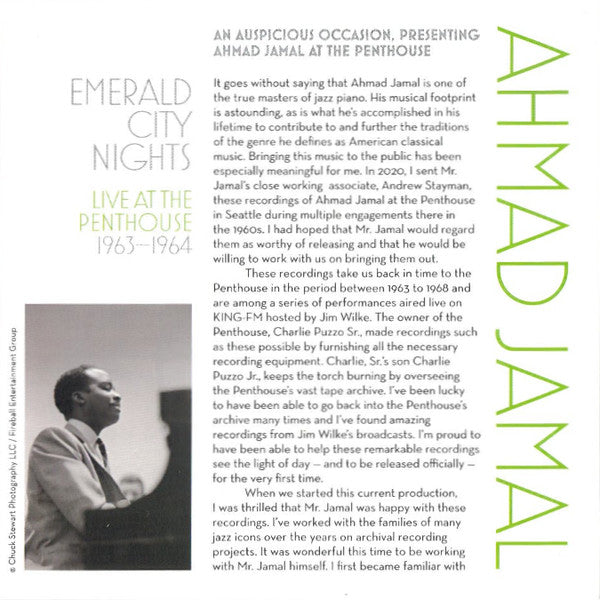 Emerald City Nights: Live At The Penthouse 1963-19 - Jamal, Ahmad