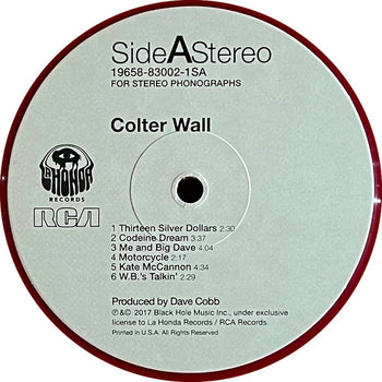 Colter Wall [Red Opaque LP] - Colter Wall