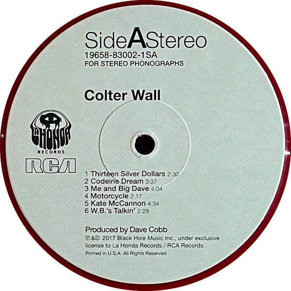 Colter Wall [Red Opaque LP] - Colter Wall