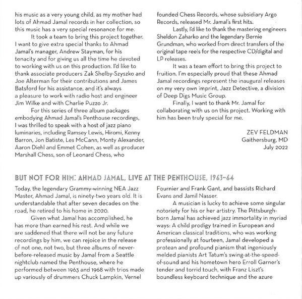 Emerald City Nights: Live At The Penthouse 1963-19 - Jamal, Ahmad