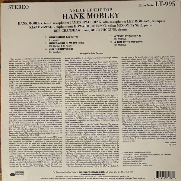 A Slice Of The Top - Mobley, Hank