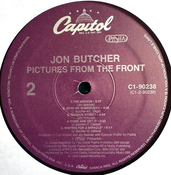 Pictures From The Front - Jon Butcher
