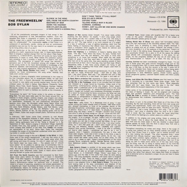 The Freewheelin' Bob Dylan - Dylan, Bob