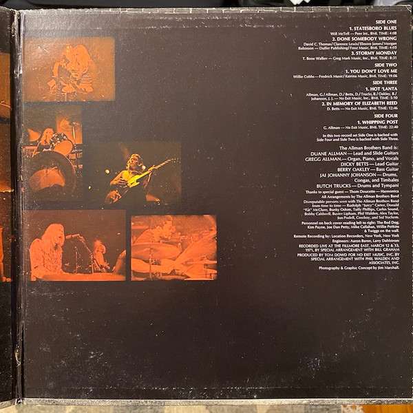 The Allman Brothers Band At Fillmore East - Allman Brothers Band, The