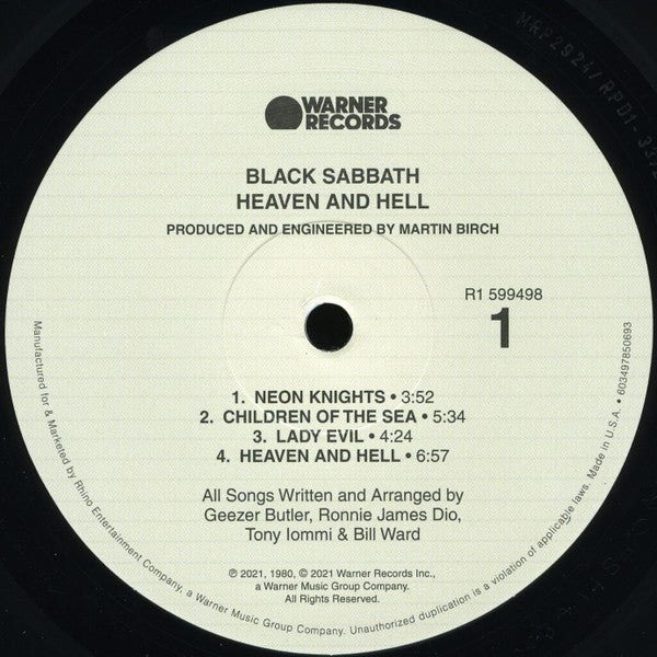 Heaven And Hell: Deluxe Edition [2LP] - Black Sabbath