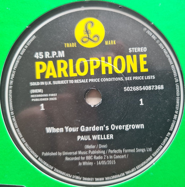 WHEN YOUR GARDENS OVERGROWN / BOY ABOUT TOWN - WELLER,PAUL