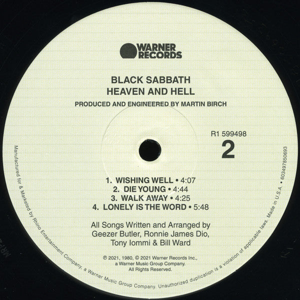 Heaven And Hell: Deluxe Edition [2LP] - Black Sabbath