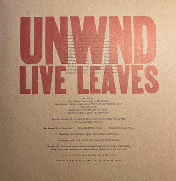 Live Leaves - Unwound