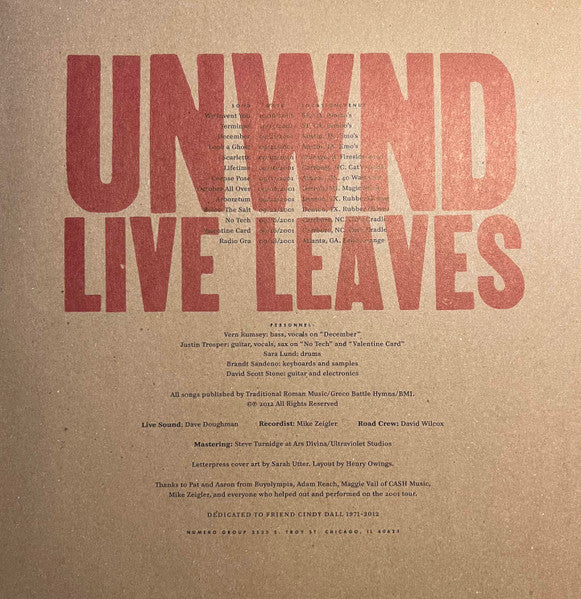 Live Leaves - Unwound