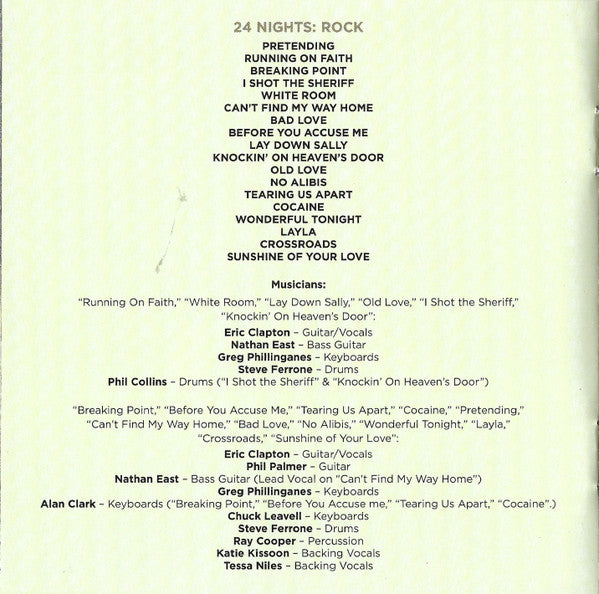 24 Nights: Rock - Clapton, Eric