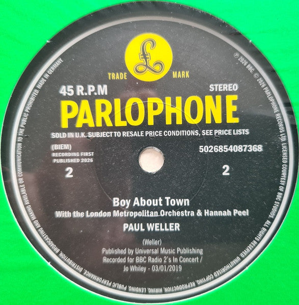 WHEN YOUR GARDENS OVERGROWN / BOY ABOUT TOWN - WELLER,PAUL