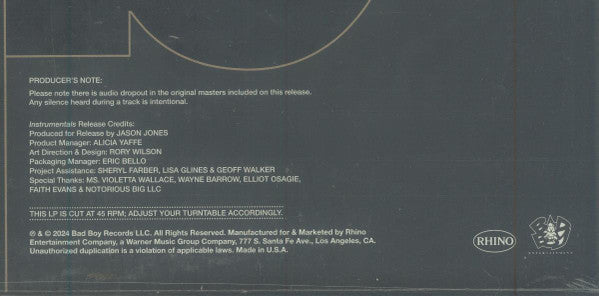 Ready to Die: The Instrumentals - Notorious B.I.G, The