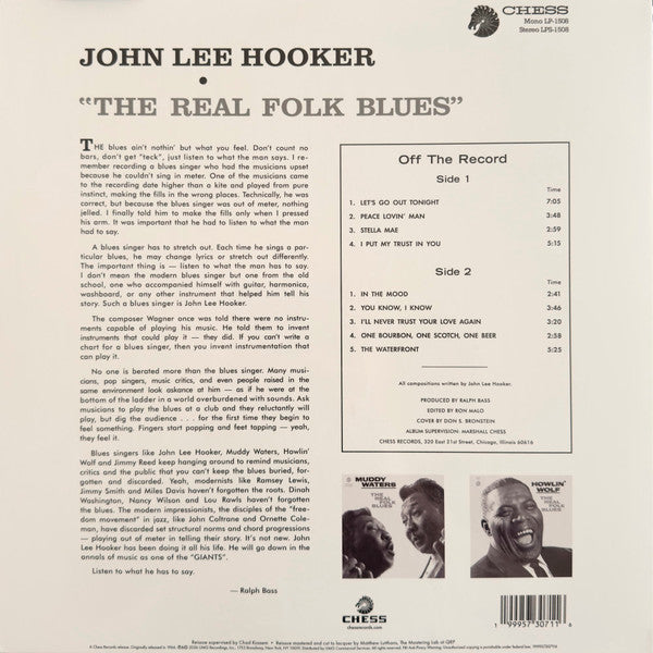 The Real Folk Blues - Hooker, John Lee