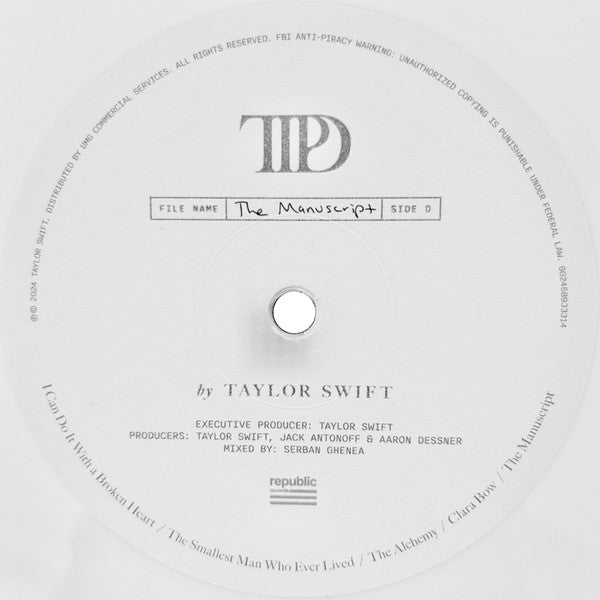 The Tortured Poets Department - Swift, Taylor