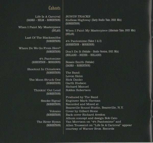 Cahoots (50th Anniversary) - Band, The