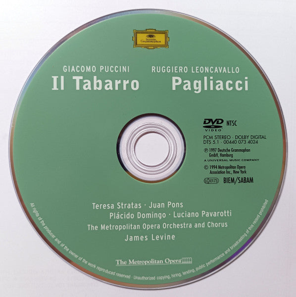 Il Tabarro / Pagliacci - Puccini, Giacomo
