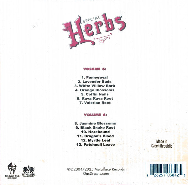 Metal Fingers Presents: Special Herbs Vol. 5 & 6 - MF DOOM