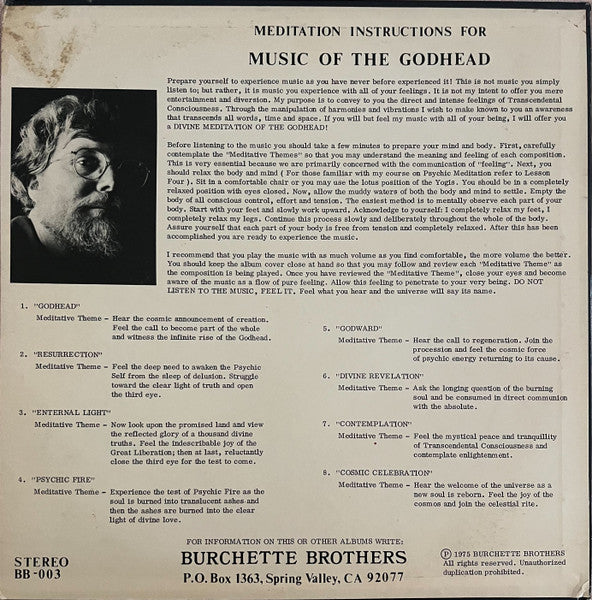 Music Of The Godhead For Supernatural Meditation - Burchette, Master Wilburn