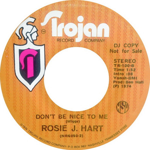 I Can Love You / Don't Be Nice To Me - Hart, Rosie J.