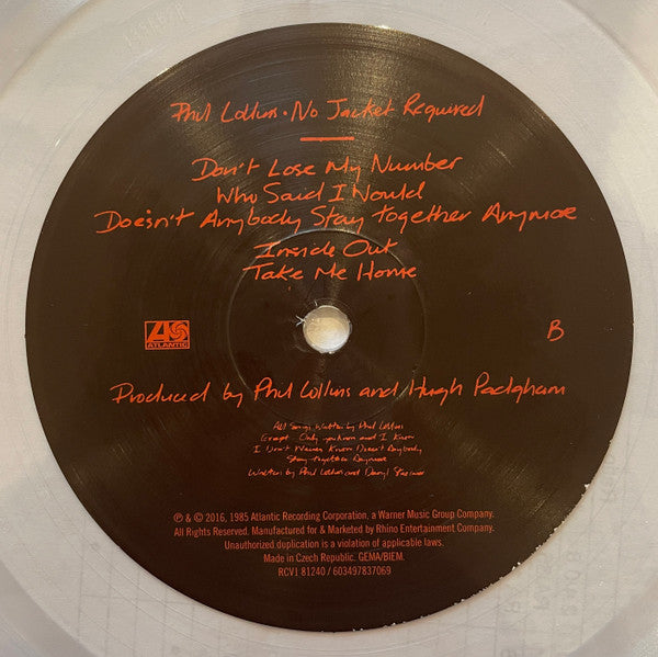 No Jacket Required - Collins, Phil