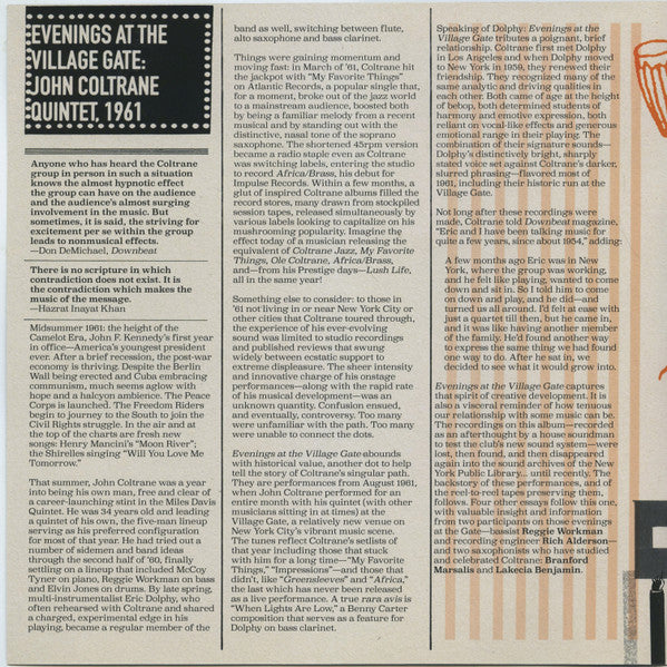 Evenings At The Village Gate: John Coltrane With E - Coltrane, John