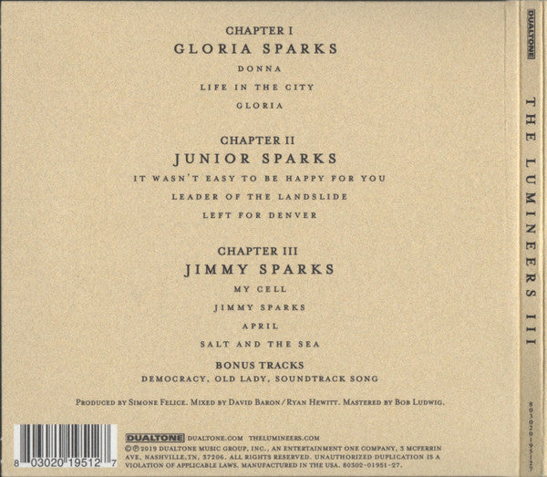 III - Lumineers, The