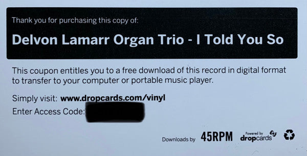 I Told You So - Lamarr, Delvon Organ Trio