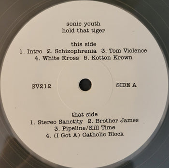 Hold That Tiger - Sonic Youth