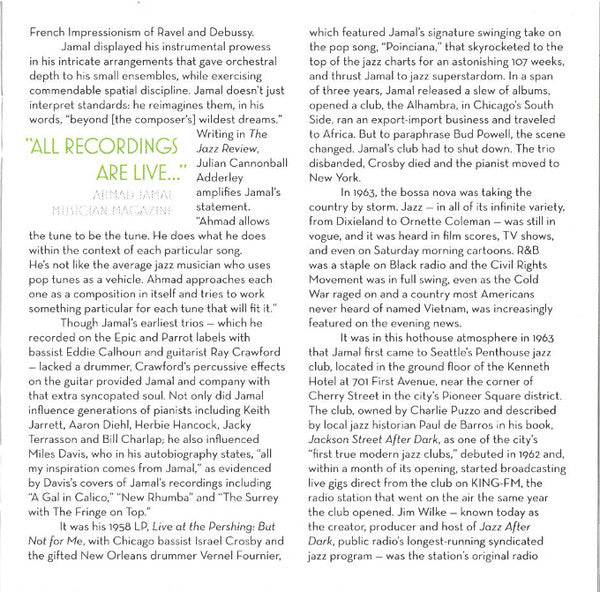 Emerald City Nights: Live At The Penthouse 1963-19 - Jamal, Ahmad
