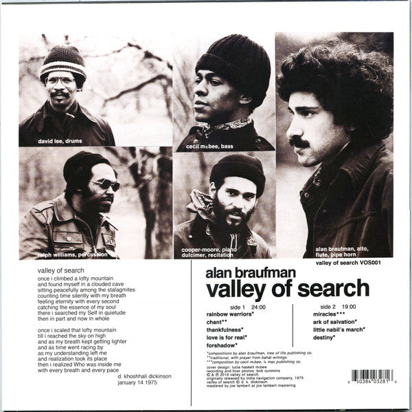 Valley Of Search - Braufman, Alan