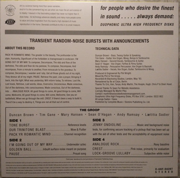 Transient Random-noise Bursts With Announcements - Stereolab