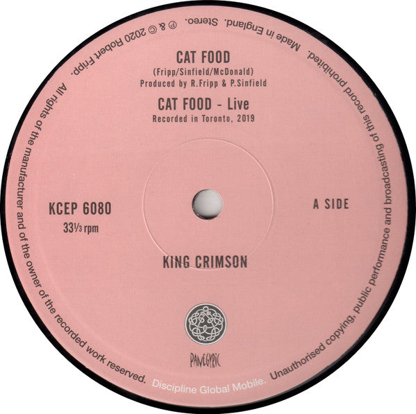 Cat Food: 50th Anniversary Edition (10-Inch Vinyl) - King Crimson