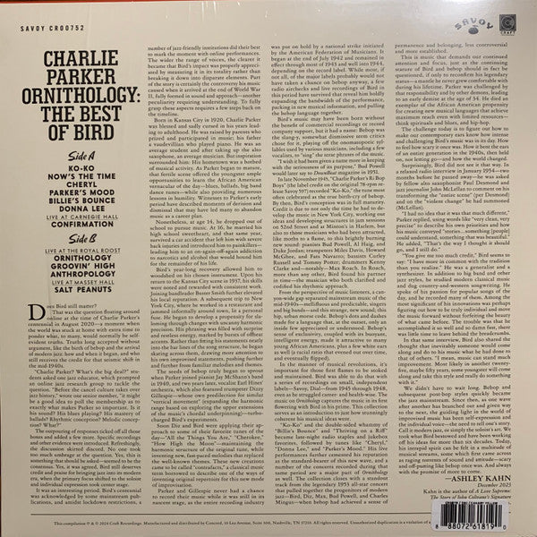 Ornithology: The Best Of Bird - Parker, Charlie