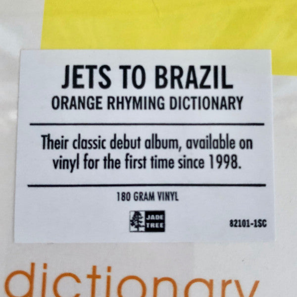 Orange Rhyming Dictionary [2LP] - Jets To Brazil