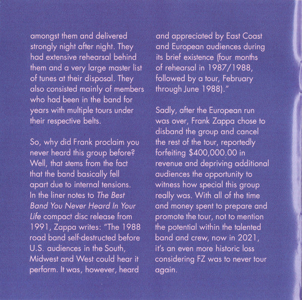 Zappa '88: The Last Us Show - Zappa, Frank