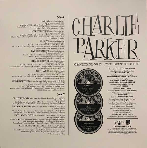 Ornithology: The Best Of Bird - Parker, Charlie
